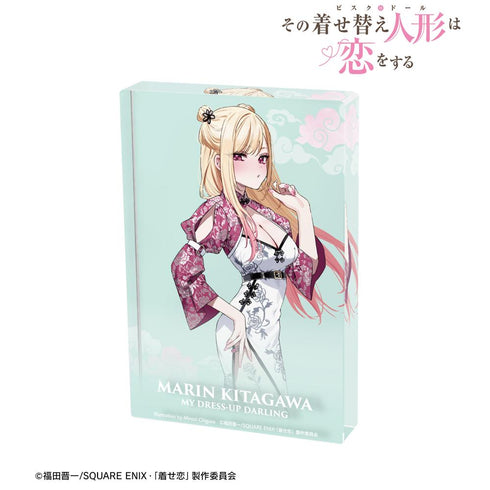 『その着せ替え人形は恋をする』千種みのりイラスト 喜多川 海夢 チャイナ風ワンピースver. アクリルブロック